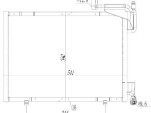 Condensator climatizare MTR 13054820 – imagine produs