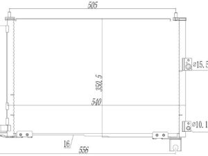 Condensator climatizare MTR 13054823 – imagine produs