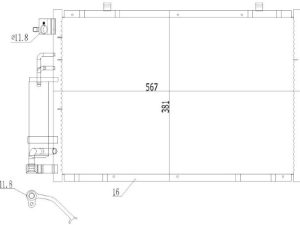 Condensator climatizare MTR 13054846