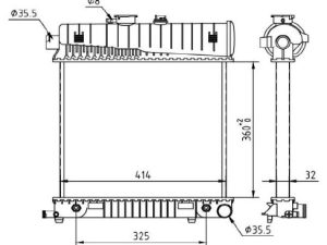 Radiator racire motor MTR 13054890 – imagine produs