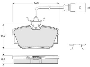 Set placute frana MTR MT532 – imagine produs
