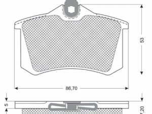 Set placute frana MTR MT573