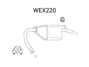 Toba esapament finala QWP WEX220 – FORD | AutoRival