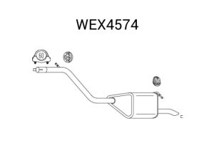 Toba esapament finala QWP WEX4574 – FORD | AutoRival