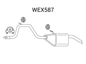 Toba esapament finala QWP WEX587 – FORD | AutoRival