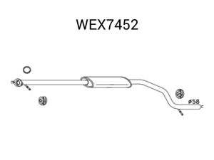 Toba esapamet intermediara QWP WEX7452 – FORD | AutoRival