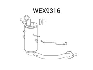 Filtru funingine / particule sistemde esapament QWP WEX9316 – FORD | AutoRival