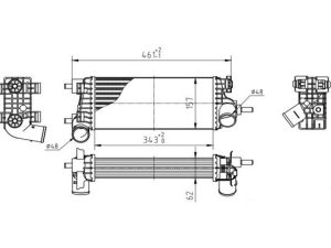 Intercooler compresor QWP WIC173 – imagine produs