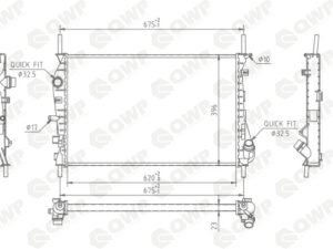 Radiator racire motor QWP WRA156 – FORD | AutoRival