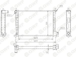 Radiator racire motor QWP WRA178 – FORD | AutoRival