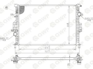 Radiator racire motor QWP WRA212 – FORD | AutoRival
