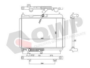 Radiator racire motor QWP WRA377 – FORD | AutoRival