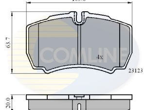 Set placute frana COMLINE CBP01034 – FORD | AutoRival
