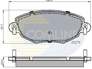 Set placute frana COMLINE CBP01110 – FORD | AutoRival