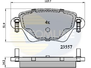Set placute frana COMLINE CBP01114 – FORD | AutoRival