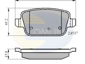 Set placute frana COMLINE CBP01610 – FORD | AutoRival