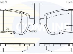 Set placute frana COMLINE CBP01618 – FORD | AutoRival