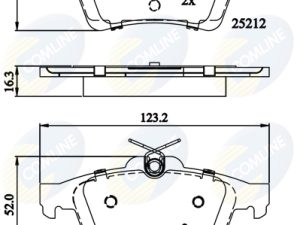 Set placute frana COMLINE CBP01629 – FORD | AutoRival