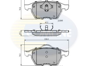 Set placute frana COMLINE CBP0715 – FORD | AutoRival