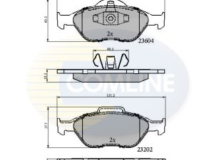 Set placute frana COMLINE CBP0891 – FORD | AutoRival