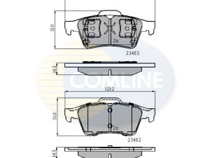 Set placute frana COMLINE CBP0946 – FORD | AutoRival