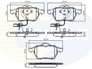 Set placute frana COMLINE CBP11025 – FORD | AutoRival