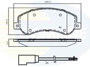 Set placute frana COMLINE CBP21512 – FORD | AutoRival