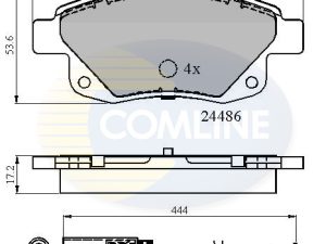 Set placute frana COMLINE CBP21554 – FORD | AutoRival