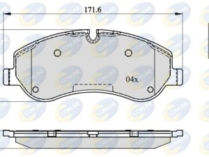 Set placute frana COMLINE CBP22142 – FORD | AutoRival