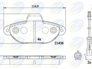Set placute frana COMLINE CBP22200 – FORD | AutoRival