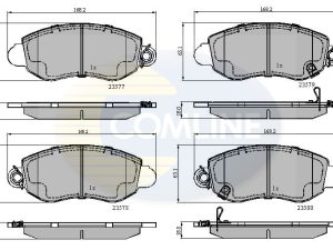 Set placute frana COMLINE CBP31108 – FORD | AutoRival