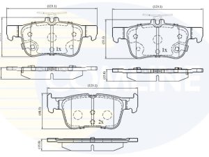 Set placute frana COMLINE CBP32243 – FORD | AutoRival