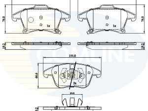 Set placute frana COMLINE CBP32286 – FORD | AutoRival