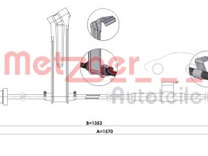 Cablu frana de parcare METZGER 1.FO002 – FORD | AutoRival