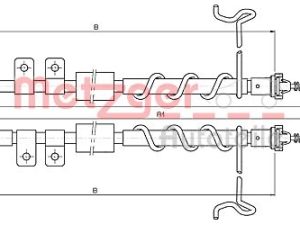 Cablu frana de parcare METZGER 10.5335 – FORD | AutoRival