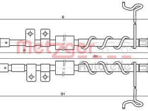 Cablu frana de parcare METZGER 10.5337 – FORD | AutoRival