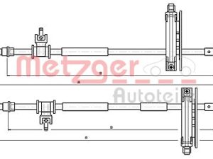 Cablu frana de parcare METZGER 10.5359 – FORD | AutoRival