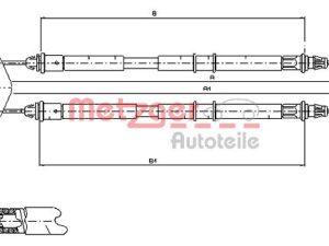 Cablu frana de parcare METZGER 11.5453 – FORD | AutoRival