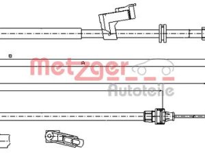 Cablu frana de parcare METZGER 11.5494 – FORD | AutoRival