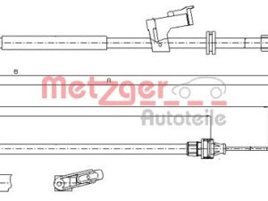 Cablu frana de parcare METZGER 11.5495 – FORD | AutoRival