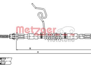 Cablu frana de parcare METZGER 11.5576 – FORD | AutoRival