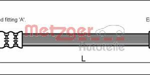 Furtun frana METZGER 4110348 – FORD | AutoRival