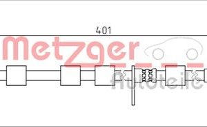 Furtun frana METZGER 4111555 – FORD | AutoRival