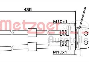 Furtun frana METZGER 4111558 – FORD | AutoRival