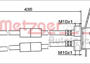 Furtun frana METZGER 4111812 – FORD | AutoRival