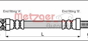 Furtun frana METZGER 4112102 – FORD | AutoRival