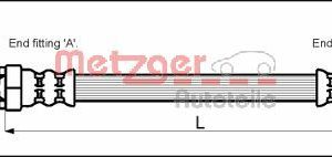 Furtun frana METZGER 4112109 – FORD | AutoRival