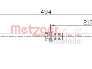 Furtun frana METZGER 4112313 – FORD | AutoRival