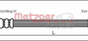 Furtun frana METZGER 4112316 – FORD | AutoRival