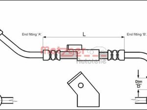 Furtun frana METZGER 4112334 – FORD | AutoRival